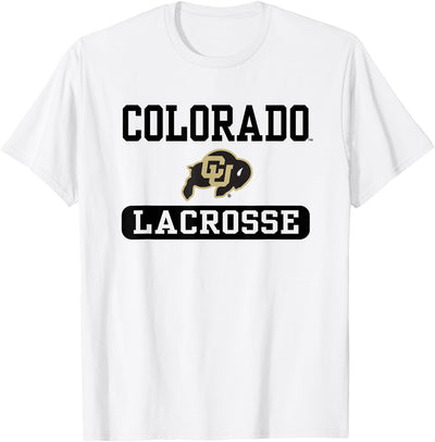 Elite Authentics Colorado Buffaloes Lacrosse Logo Officially T-Shirt