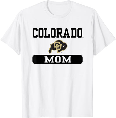 Cow Elite Authentics Colorado Buffaloes Mom Logo Officially T-Shirt