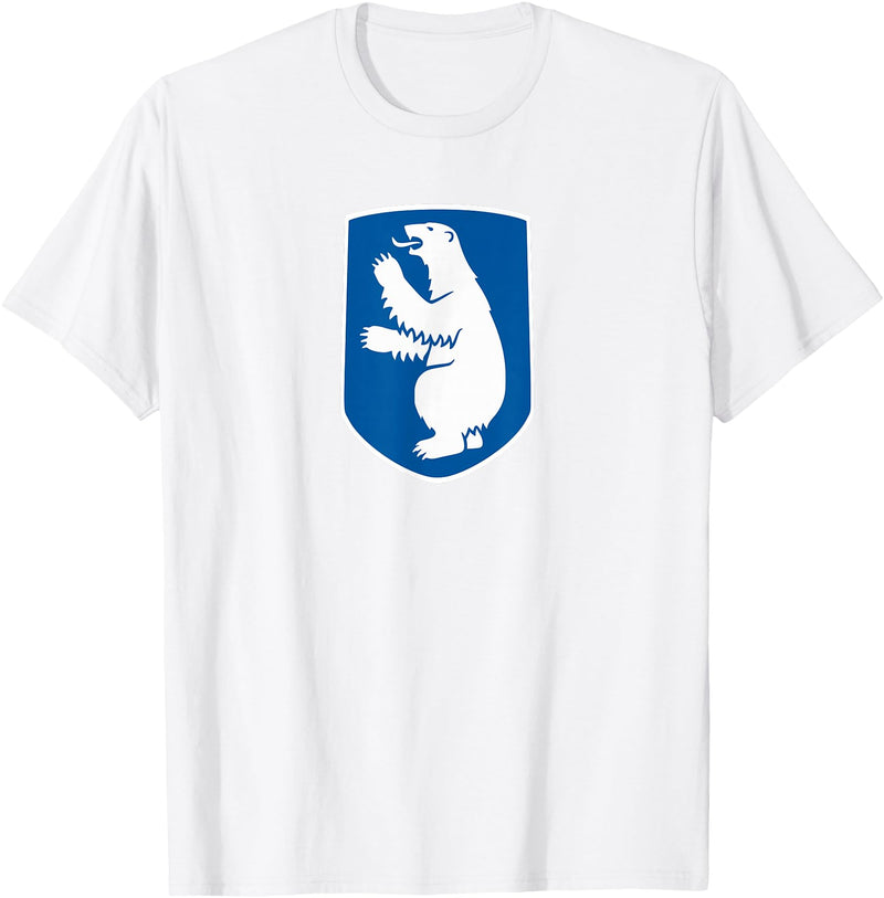 Greenland Coat of Arms Shirts & Gifts Greenland National Symbol ~ Greenland Emblem T-Shirt - White