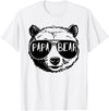Funny Bear Face Shirt Family Matching Gifts Mens Papa Bear Face Sunglasses Grandpa Granddad Father's Day T-Shirt - White