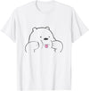 Bär der die Zunge raus steckt Teddi mit Zunge Cute Teddy Who Put Out the Tongue Cute Bear with Tongue T-Shirt - White