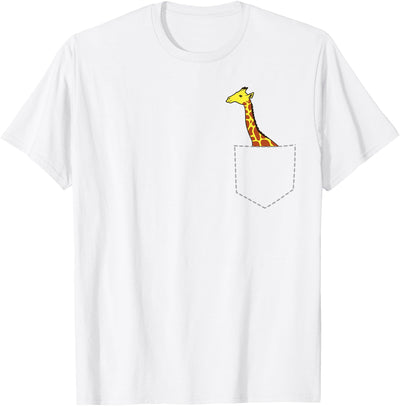 Cute Giraffe in Bag Cool Large Giraffe Large T-Shirt
