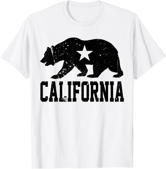 Miftees California Republic Bear T-Shirt - White