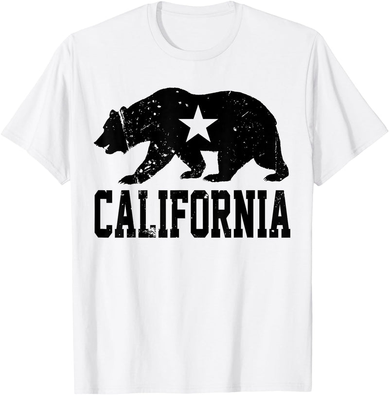 Miftees California Republic Bear T-Shirt - White