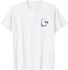 Cute Paranormal Workout Ghost Lifting Dumbbells Ghost Weightlifting Pocket Funny Ghost Workout Halloween T-Shirt - White