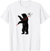 RealCoolShirts AWESOME AXE BEAR - Yaroslavl Russia Flag Halberd Bear Shirt T-Shirt - White
