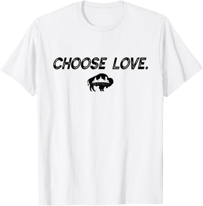 Cow Choose Love Buffalo Stop Hate End Racism City T-Shirt