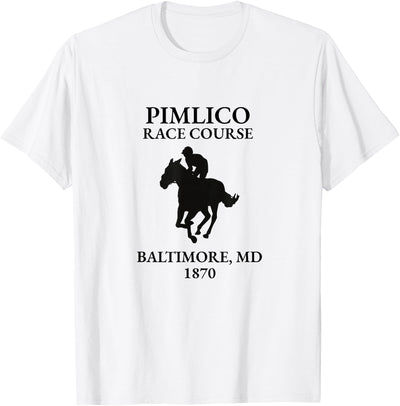 NANKANDOIT Pimlico Horse Racing Track Preakness Pimlico Horse Racing Horse Track Maryland Horse Racing Race T-Shirt