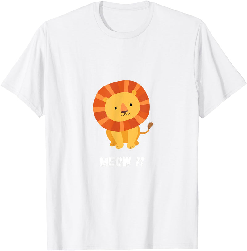 Mr. Goodvibez Lion Meow Meow Costume Carnival T-Shirt - White