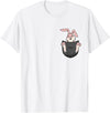 Cute Rabbit Bag Lover Bunny Graphic T-Shirt in White