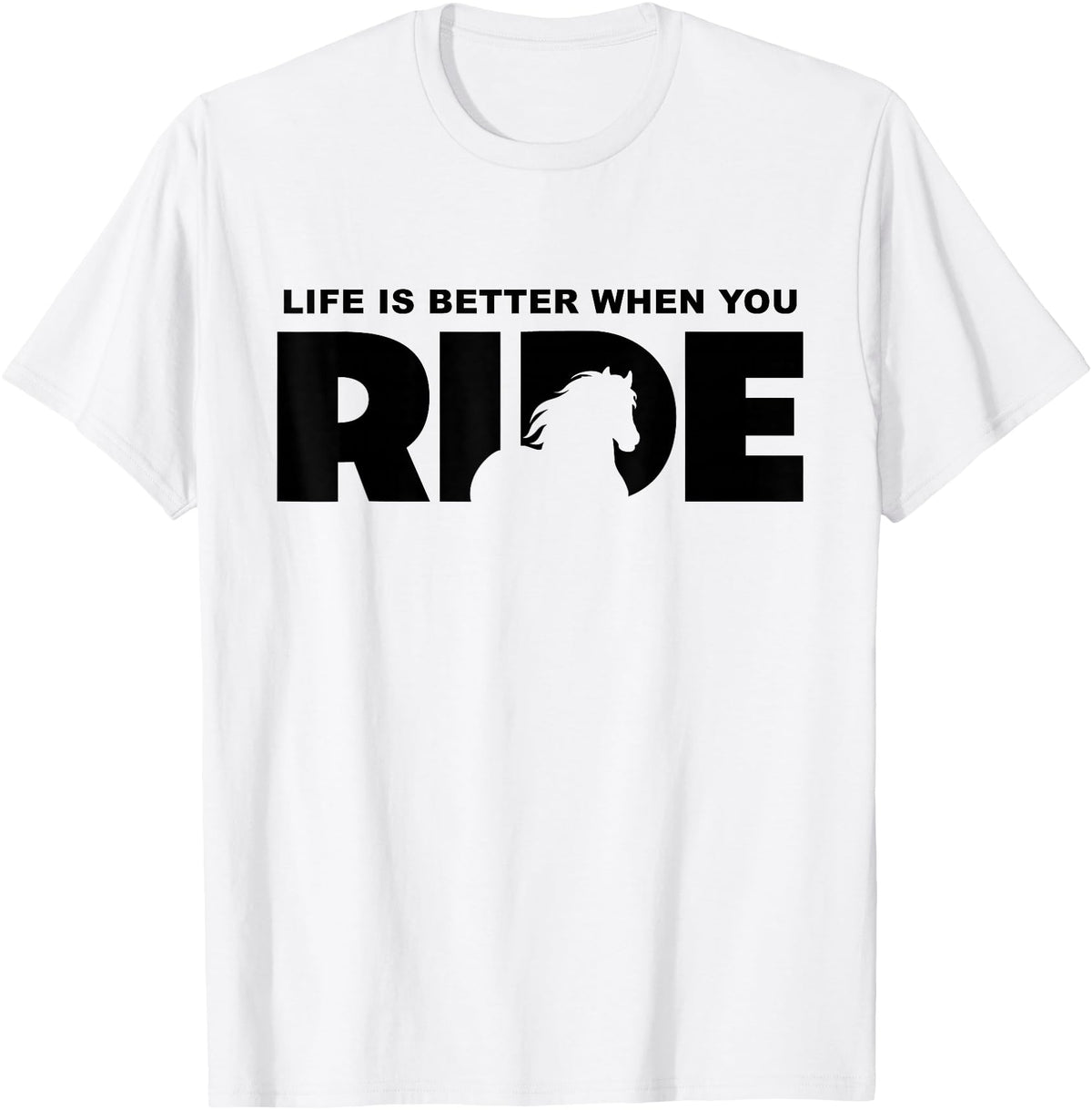 BASBO Horse Riding T-Shirt - White