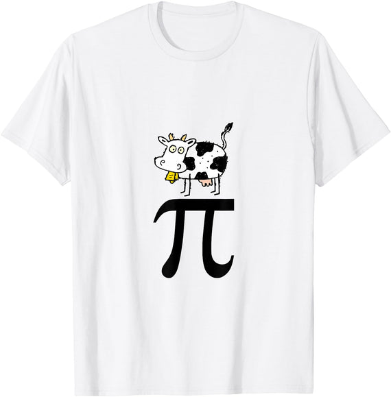 Cow Pi Pie Funny T-Shirt T-Shirt - White