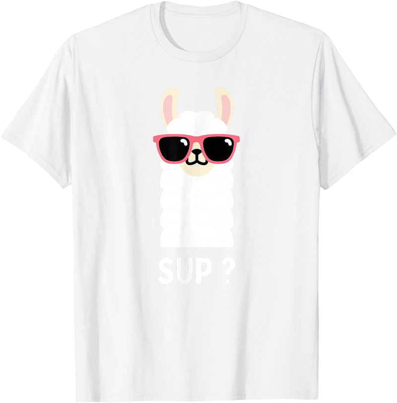 Llama Costume For Boys Funny Llama Kids T-Shirt - White