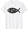 True Believing Christian Tees Jesus Fish T-Shirt - White