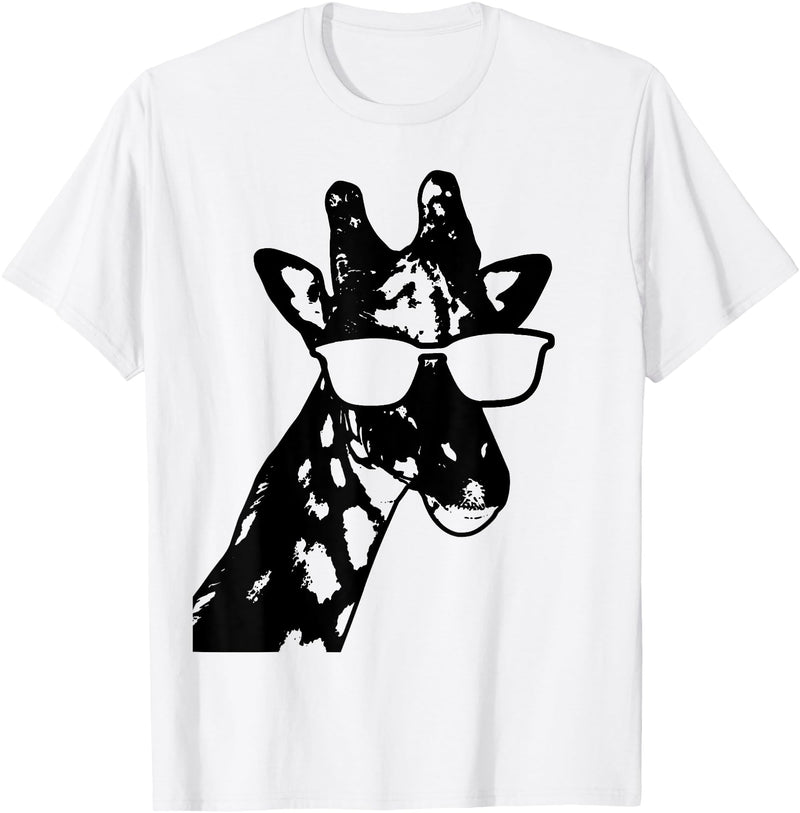 We Love Giraffes - Apparel & Gifts Giraffe Sunglasses Funny African Animal Giraffe Lover Gift T-Shirt Small - White