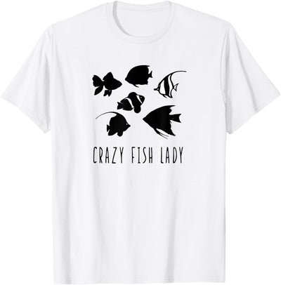 Crazy Fish Lady apparel Crazy Fish Lady fish mom aquarium pet fish T-Shirt