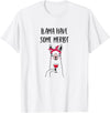 Hilarious Llama Designs Funny Llama Wine Llama Have Some Merlot Graphic T-Shirt - White