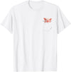 Pocket Pig Funny Pig In Pocket Gift T-Shirt - Unisex-Adults - Black - Small - Short Sleeve - Cotton 100% - Novelty T-Shirt - White