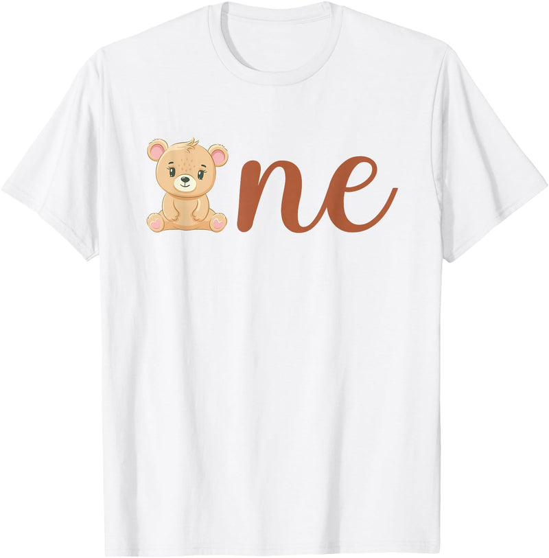 Family Birthday Bear Gifts One of The Birthday Boy Bear 1st Birthday Party Boy T-Shirt - White
