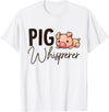 SHIRTSIDE PIG Pig Whisperer Shirt Gift For Pig Lover T-Shirt - White