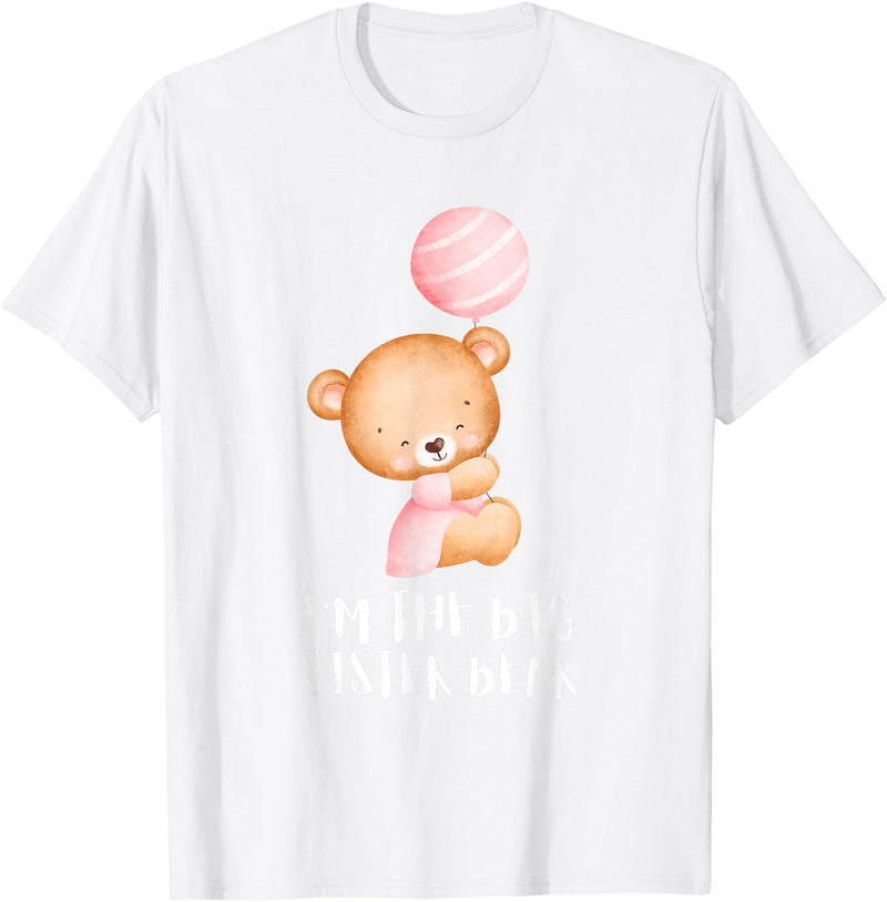 Big Sister Little Sister Outfits Siblings - Im the big sister bear T-Shirt - White