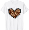 Giraffe Print Apparel Giraffe Heart Giraffe Print Clothes T-Shirt - White