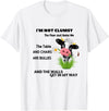 Funny Cow I'm Not Clumsy The Floor Cow I'm Not Clumsy The Floor Just Hates Me The Table T-Shirt - White
