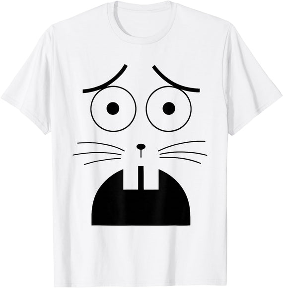 Jasper Rabbit Costume Funny Boo JEE Boojee Meme Halloween T-Shirt in White