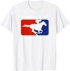 Betting Horse Races T Shirt Gifts Major League Horse Bettor Gambling Racing Betting Derby Gift T-Shirt - White