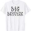 Cow Pattern Print Family Matching Birthday Shirts Cow Big Brother Birthday Family Matching Fathers Day Boy T-Shirt - White