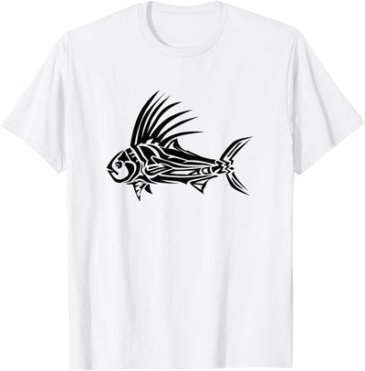 Roosterfish Shirt - Cool Rooster Fish Tribal Design T-Shirt