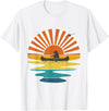 BOLD POD Sunset Canoe Bear T-Shirt - White