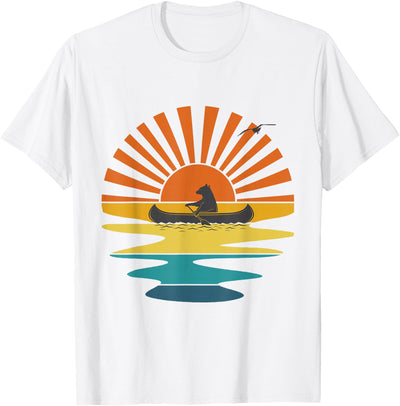 Sunset Canoe Bear T-Shirt