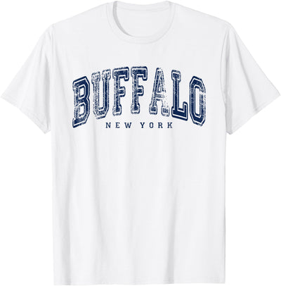 Threadrock New York Buffalo Vintage Retro Us City State Ny T-Shirt