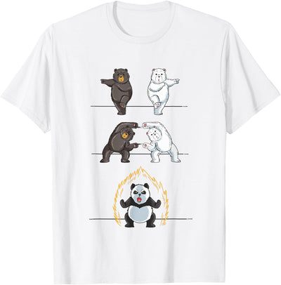 Adorable Panda Shirts Funny Panda T-Shirt Panda Fusion Gift Shirt Cute Polar Bear T-Shirt