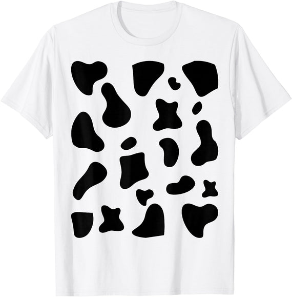 Cow Print Pattern Halloween Clothing Gift Cow Print Halloween Costume Cow Animal T-Shirt - As Pictured