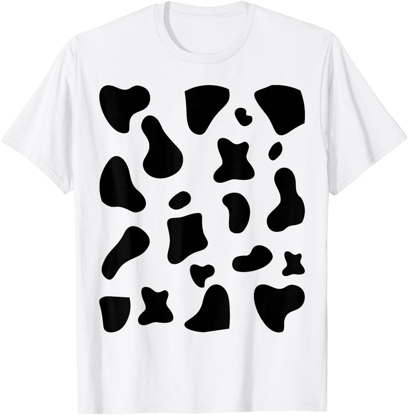 Cow Print Pattern Halloween Clothing Gift Cow Print Halloween Costume Cow Animal T-Shirt - As Pictured