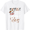 Love Family Matching Mommy of The Birthday Boy Cow Farm 1St Birthday Boy T-Shirt - White