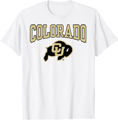 Elite Authentics Colorado Buffaloes Arched Logo Officially T-Shirt