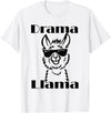 Funny No Drama Llama Sassy Princess Girls Gift Cute Llama Drama Queen Ladies Mom Diva Attitude Llamas Gift T-Shirt - White