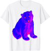 EDM Polar Bear T-Shirt EDM Electronic Techno Polar Bear Trippy Rave Shirt T-Shirt - White
