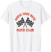 Vintage Gifts by TC Horse Shoe Bend Vintage Motor Racing Design T-Shirt - White
