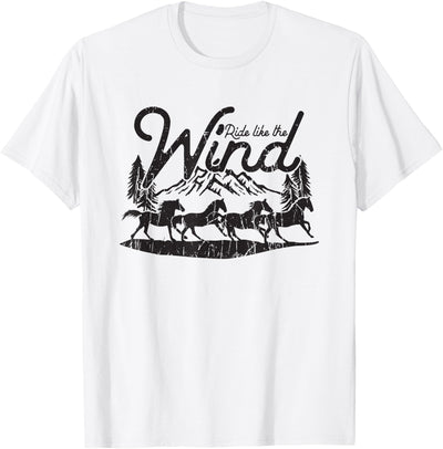 Horse - Saddle - Riding Ride like the wind - Horse T-Shirt