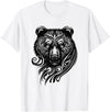 Best Tribal Tattoo Designs I Trends I Born for Art Bear Grizzly Nordic Indian Celtic Mythology Wild Animal Fan T-Shirt - White
