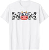 ETHRLO cow im one birthday decorations Shirts Mom Cow Print Cowboy Animal Pattern Farmer Cow Mother Mom T-Shirt - White