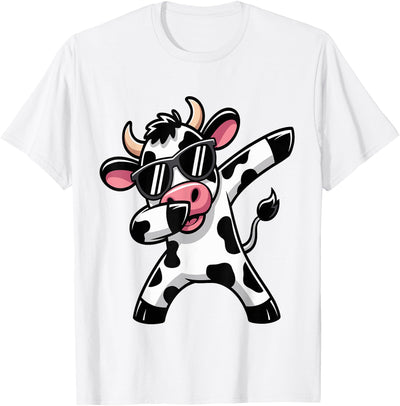 Ls Dabbing Cow Farm Animal Cow Lover Farming T-Shirt