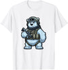 Nate's SOF-Tee's Christmas Drink Infantry Polar Bear Veteran Men Women Gift T-Shirt - White