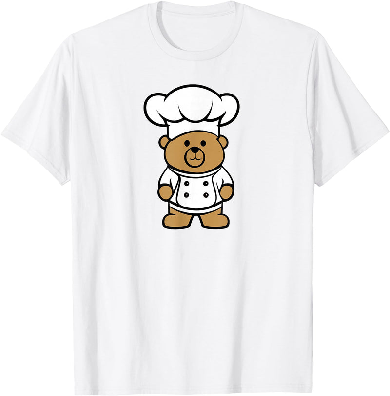 Bear In A Chef Hat - Cute Chef Bear Chef Bear - Cute Bear In A Chef's Hat Bear Chef T-Shirt - White