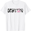 Cow Family Matching Birthday Tee For Mom Dad Kids Sister of The Birthday Boy Funny Cow Sí Family Matching T-Shirt - White