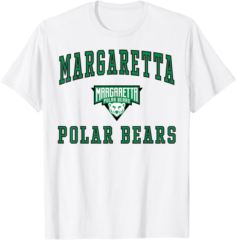 Official High School Fan Gear Margaretta High School Polar Bears T-Shirt C1 T-Shirt - White